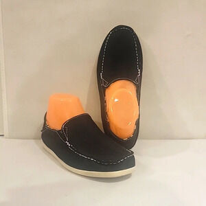 OLUKAI WOMEN'S NAVY MESH SLIP‎ ON FLATS (sz 8)
